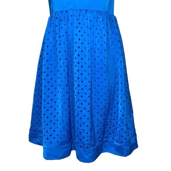 Rebecca Taylor Blue Strapless Eyelet Corset Dress Size 0 As Seen On Taylor Swift - Picture 7 of 16